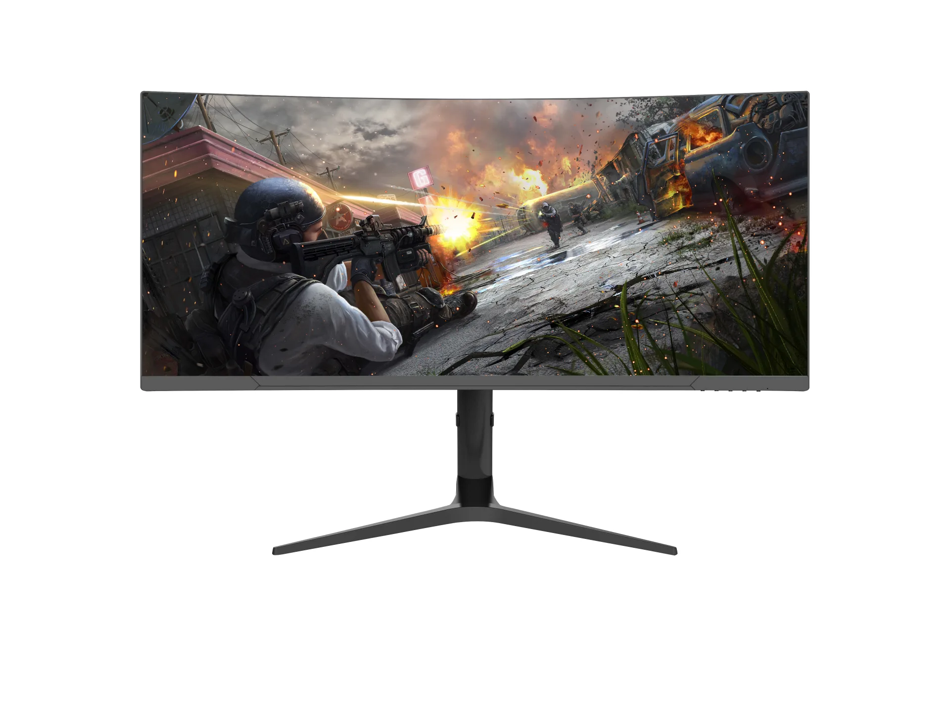 34 Inch Frameless 5ms VA Curved Gaming Monitor 1800R Black Color - Arcus Series (6)