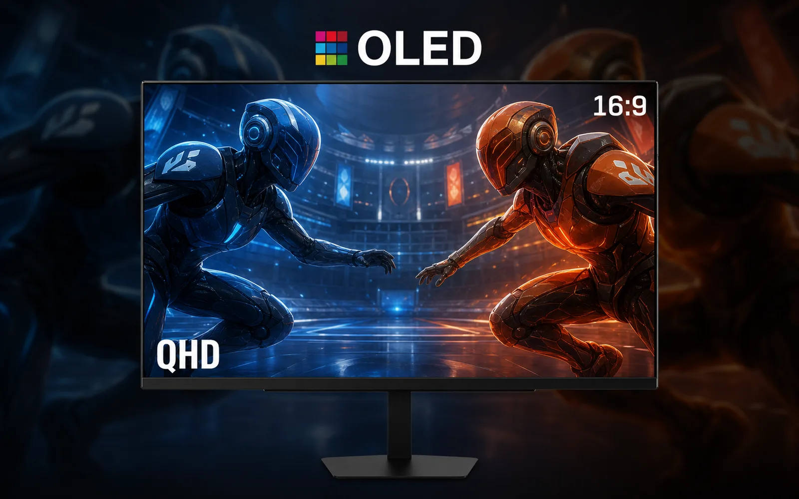 27 Inch OLED Monitor - Alphard Series - LG OLED Panel with QHD Clarity