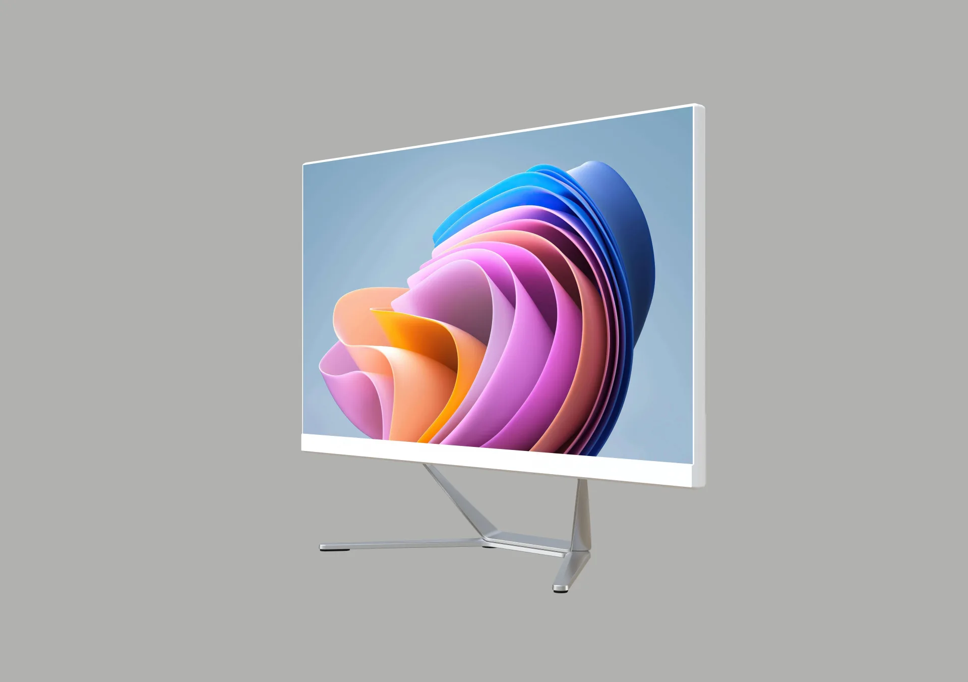 22 inch Customizable Entry-Level All-in-One Desktok Computer With White Casing (2)