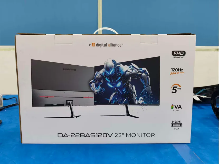 Customized retail color box for an OEM monitor