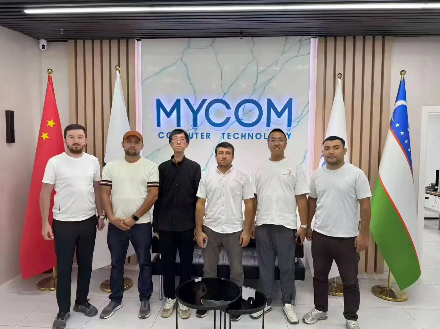 Yanxun Display team visiting Mycom in Uzbekistan